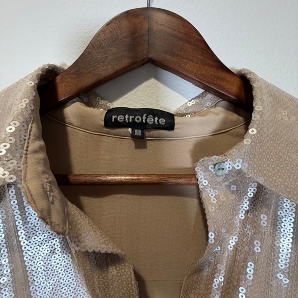 Retrofête JACE SEQUIN TOP Size: M Original Price $395 *Pants Avail Separately* - Picture 9 of 12